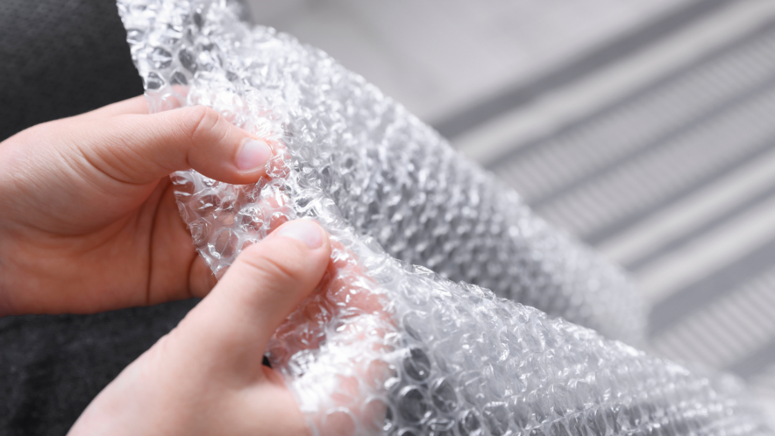 bubble wrap to make sure aquarium decor is safe.